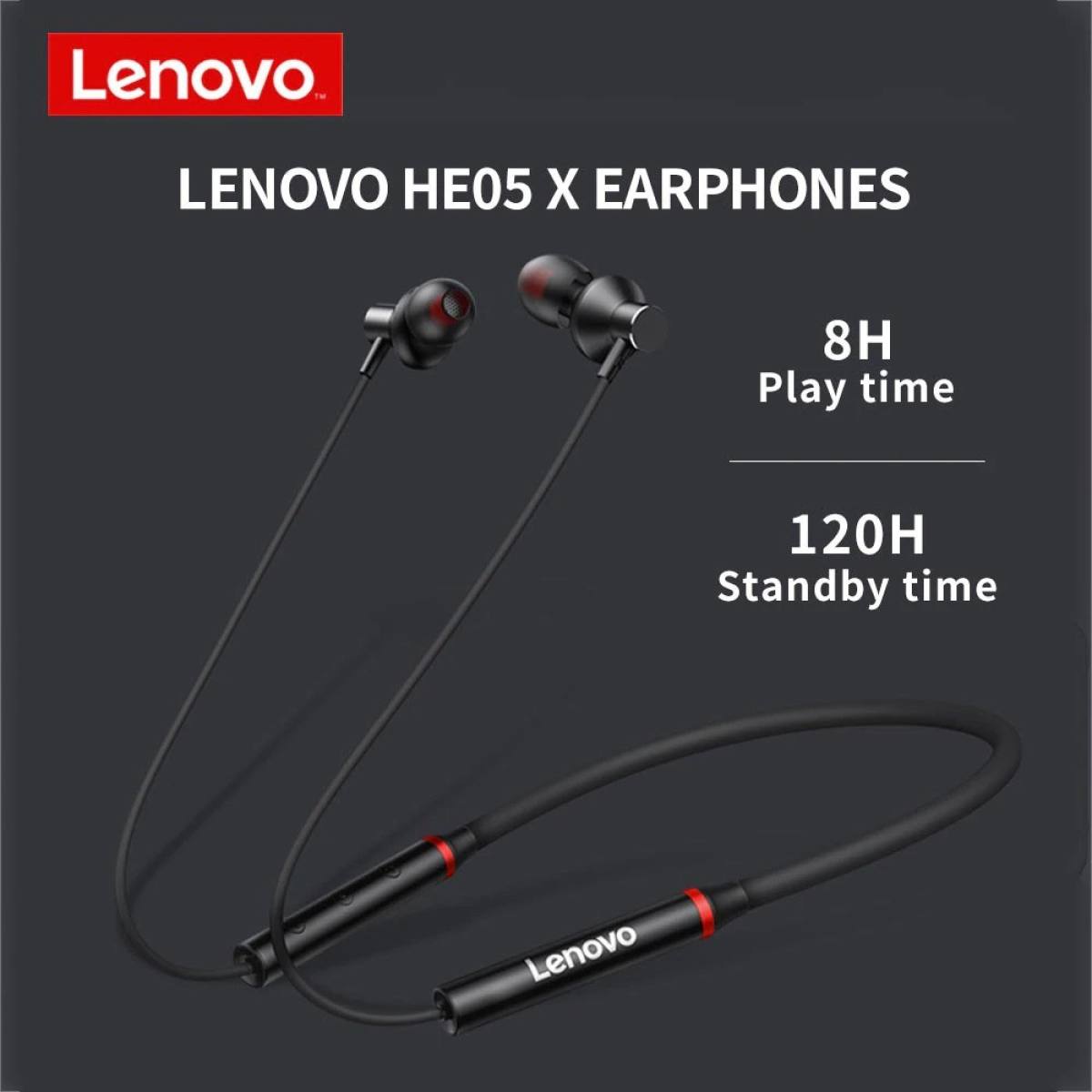 Lenovo HE05X Magnetic Neckband Bluetooth Ear GREEN LIFE