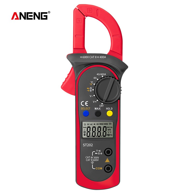 ANENG ST202 Digital Clamp Multimeter Resistance Ohm Transistor Testers