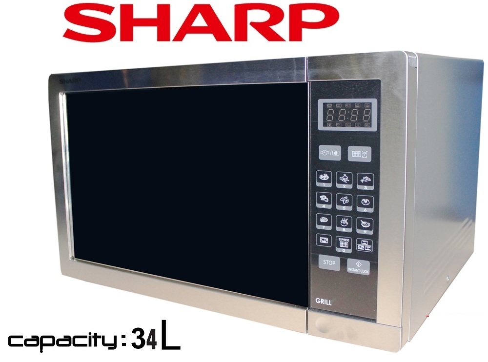 Sharp R At St Microwave Oven With Grill Function L Silver