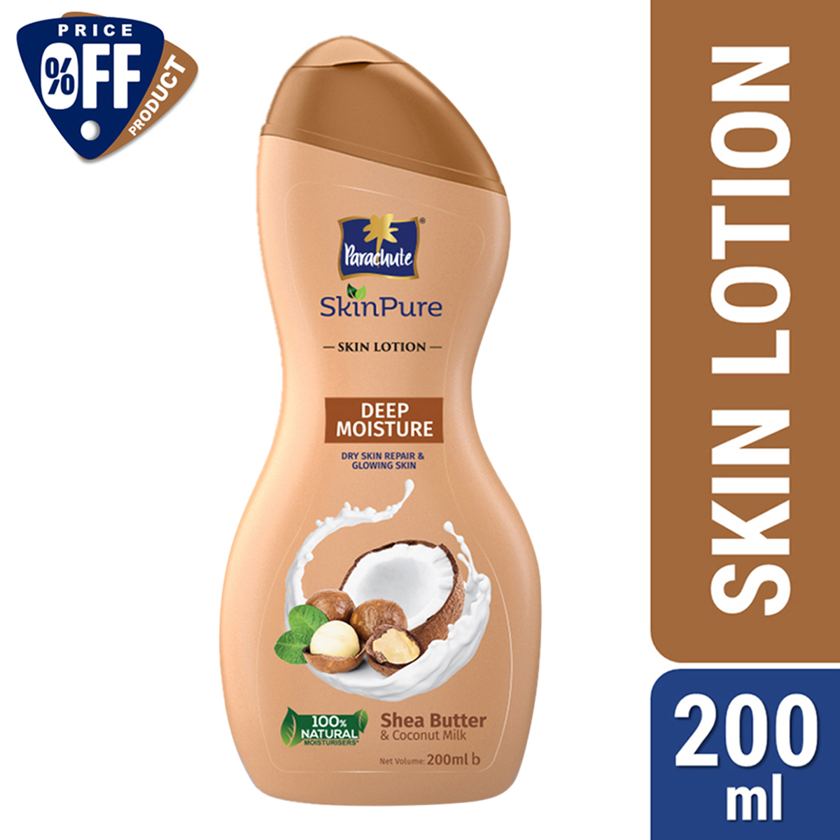 Parachute SkinPure Deep Moisture Body Lotion With Shea Butter Coconut