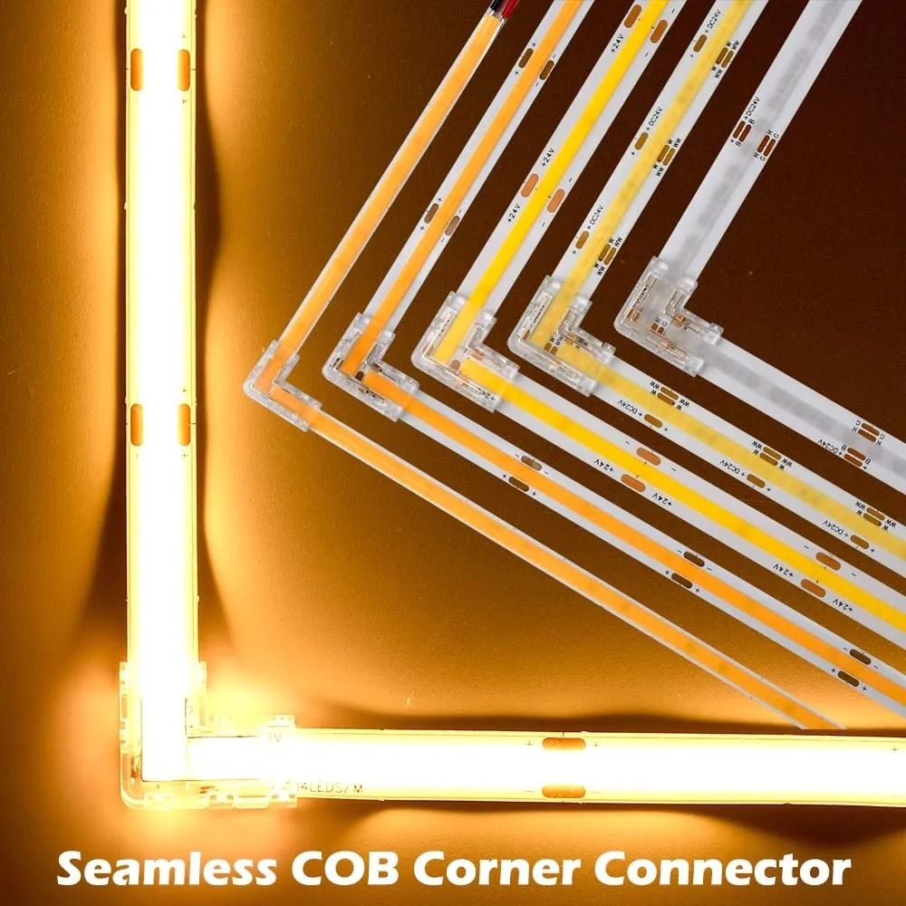 Quick Connect Degree Cob Led Connectors L Shape Corner Transparent L