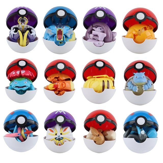 12 Styles Pokemon Figures Toys Variant Ball Model Pikachu Lucario