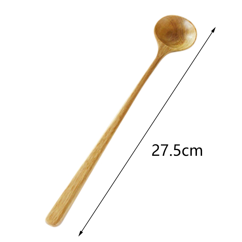 3pcs Long Spoons Wooden Korean Style 100 Natural Wood Handl お得な特別割引価格