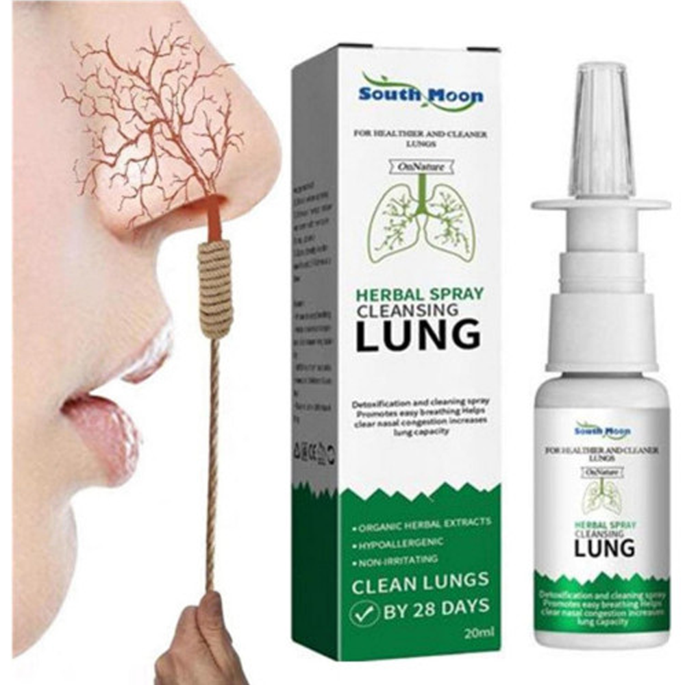 South Moon Herbal Spray Cleansing Lung Relieve Sore Throat Inflammation