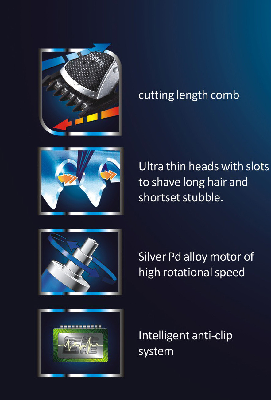 KM-6166-1 KEMEI Queit Waterproof Electric Hair Clipper for Hair Cutting Salon Equipment