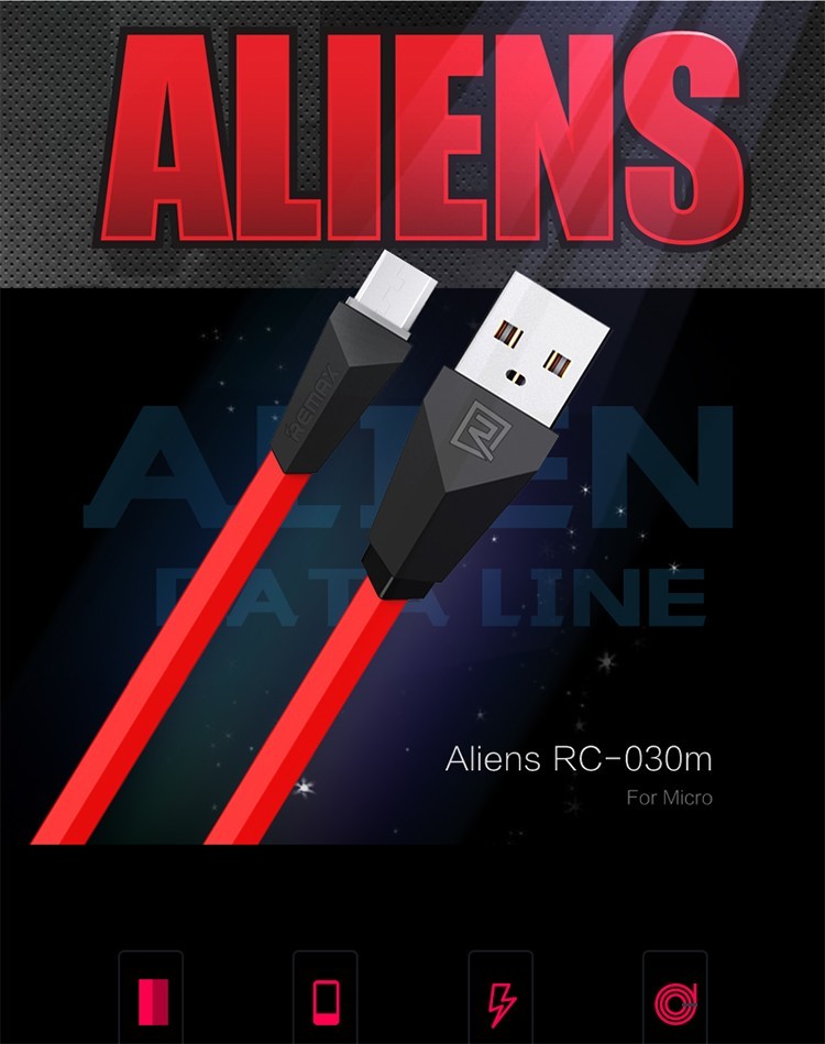 Remax RC-030m Alien Series Micro USB Charging Cable USB