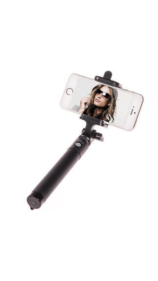 Xtra XT-Click Premium Selfie Stick For Apple and Android Devices (Black)
