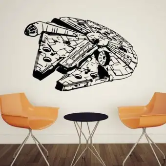 Diy Star Wars Art Stickers For Wall Decoration Black 57cm 88cm