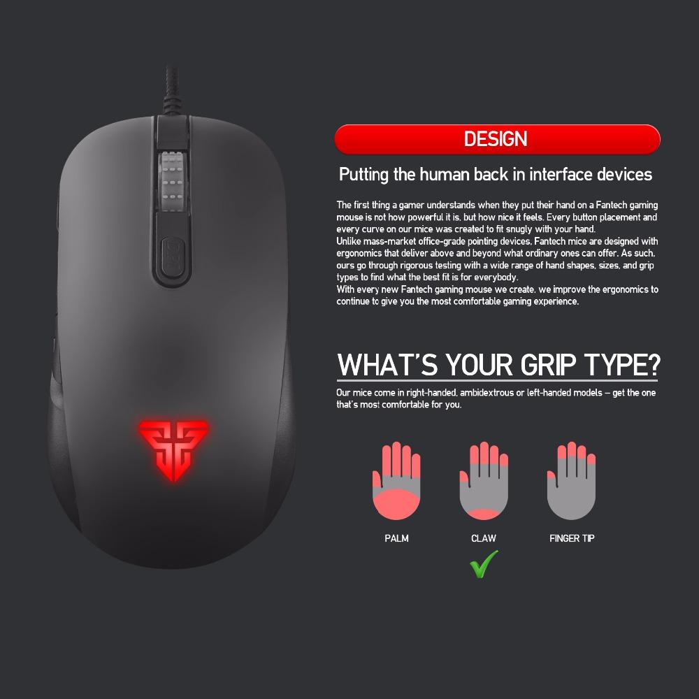 FANTECH X12 CYBER MACRO RGB GAMING MOUSE. 