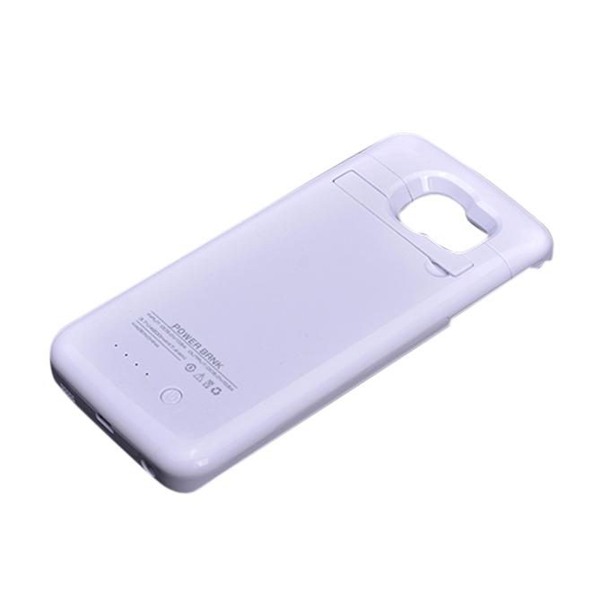 4200mAh Battery Power Bank Case Charger for Samsung Galaxy S6 Edge - White