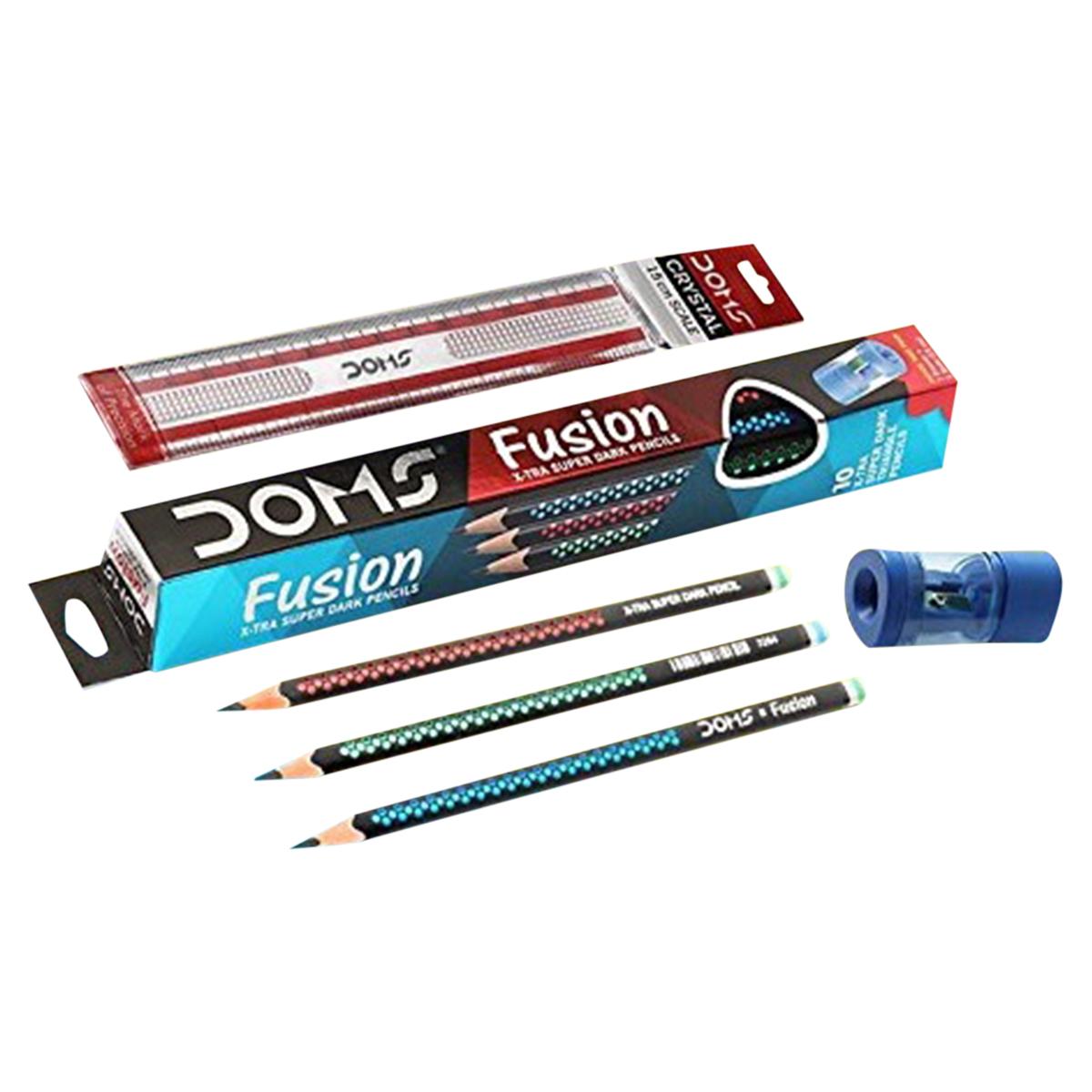 Doms Zoom Ultimate Dark Triangle Pack of 1 x 10 PencilsOne Eraser