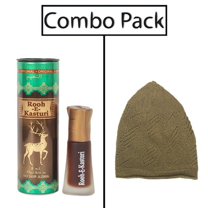 Combo of Al- Nuaim Rooh -E- Kasturi Attar and Ash Tupi