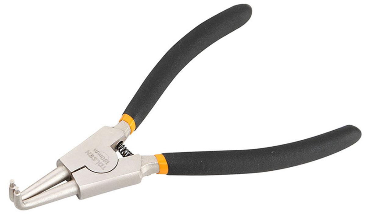 TOLSEN 7" External Circlip Pliers Bent 10092 - Kings Trading