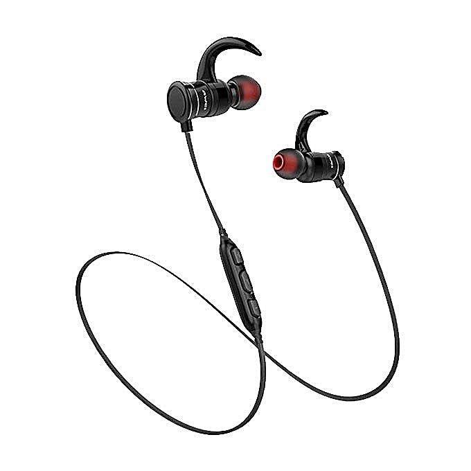 Awei AK7 BL Intelligent Magnetic Control Bluetooth Headset - Black