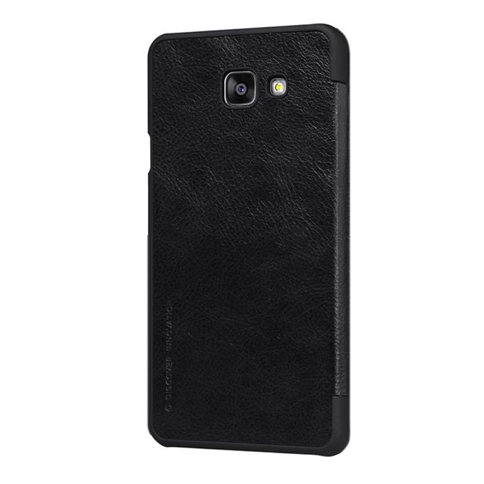 Qin Series Leather Flip Cover for Samsung Galaxy Note 5 - Black