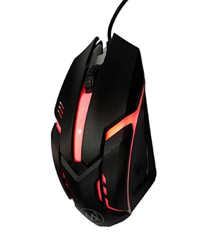 Elevate Your Gaming Experience With The M6 7-Color Light Gaming Mouse - Striking Black Design For Maximum Style And Performance. 