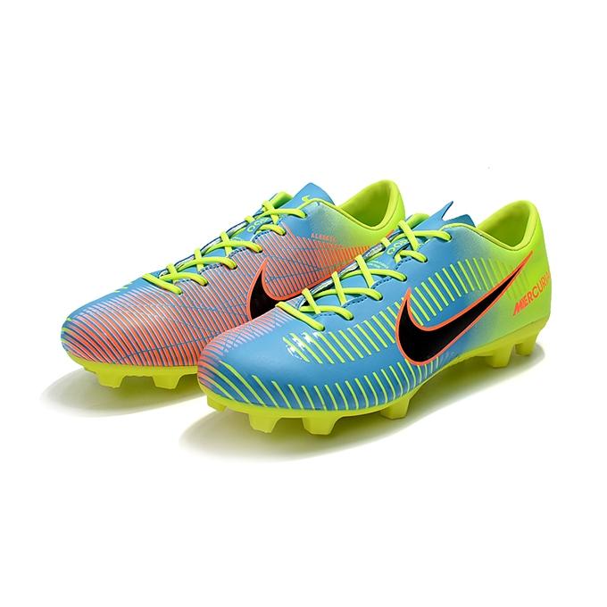 multi coloured football boots