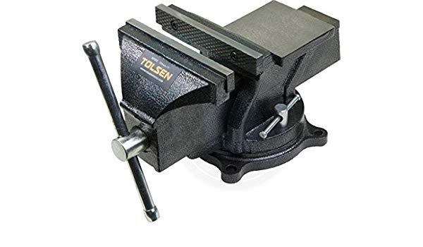 TOLSEN Swivel Base Bench  Vice  5" 125mm with Anvil Model: 10104 - Kings Trading. 