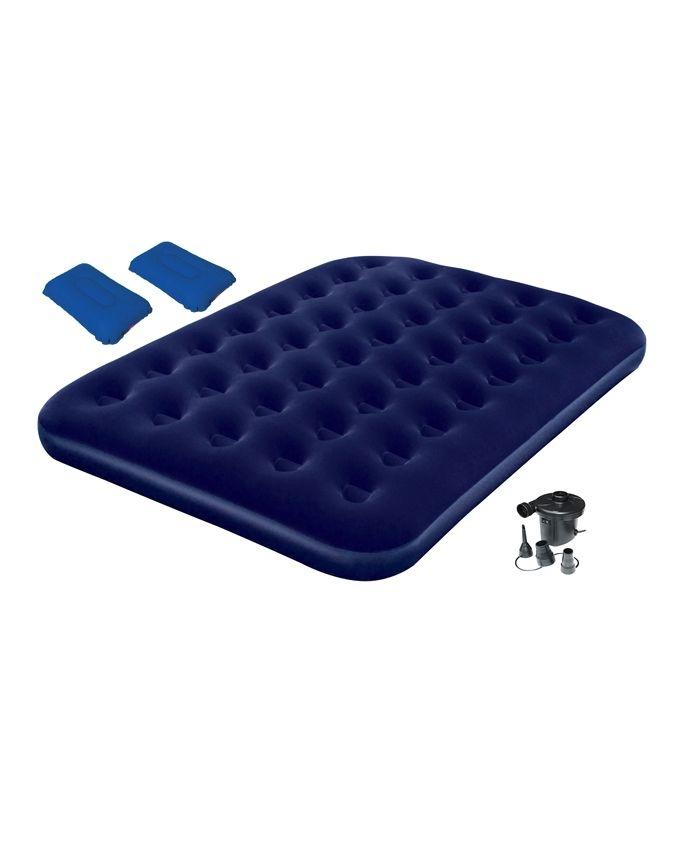 Comfort Quest Inflatable Double Size Flocked Camping Air Bed With Comfort Quest Inflatable Double Size Flocked Camping Air Bed With Pump Blue At Best S In Desh Daraz Com Bd