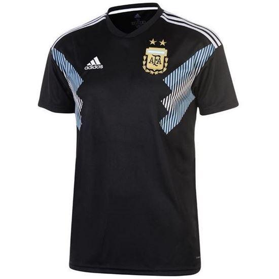 Argentina Away World Cup Short Sleeve Jersey 2018 Black