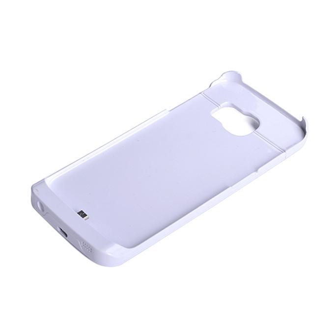 4200mAh Battery Power Bank Case Charger for Samsung Galaxy S6 Edge - White. 