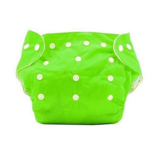 Reusable Baby Cloth Diaper - (3kg-15kg) - Green