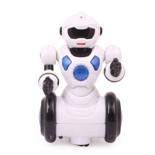 Plastic Toy Robot - White and Black. 
