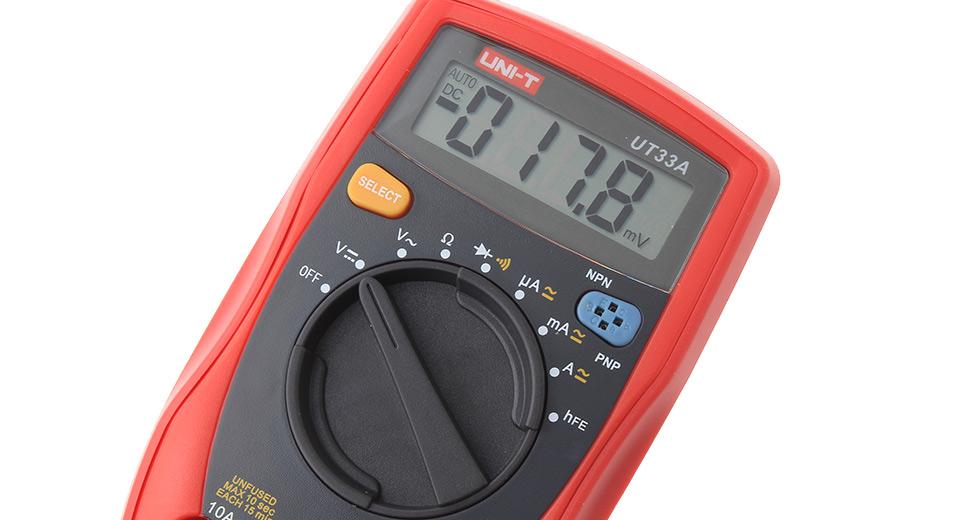 UNI-T UT33A Handheld LCD Digital Multimeter Auto Range UT33A. 