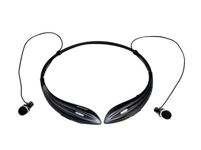 Awei A810BL Sports Bluetooth v4.0 Stereo In-ear Headset with Voice Reminder & Microphone Mute (Black)