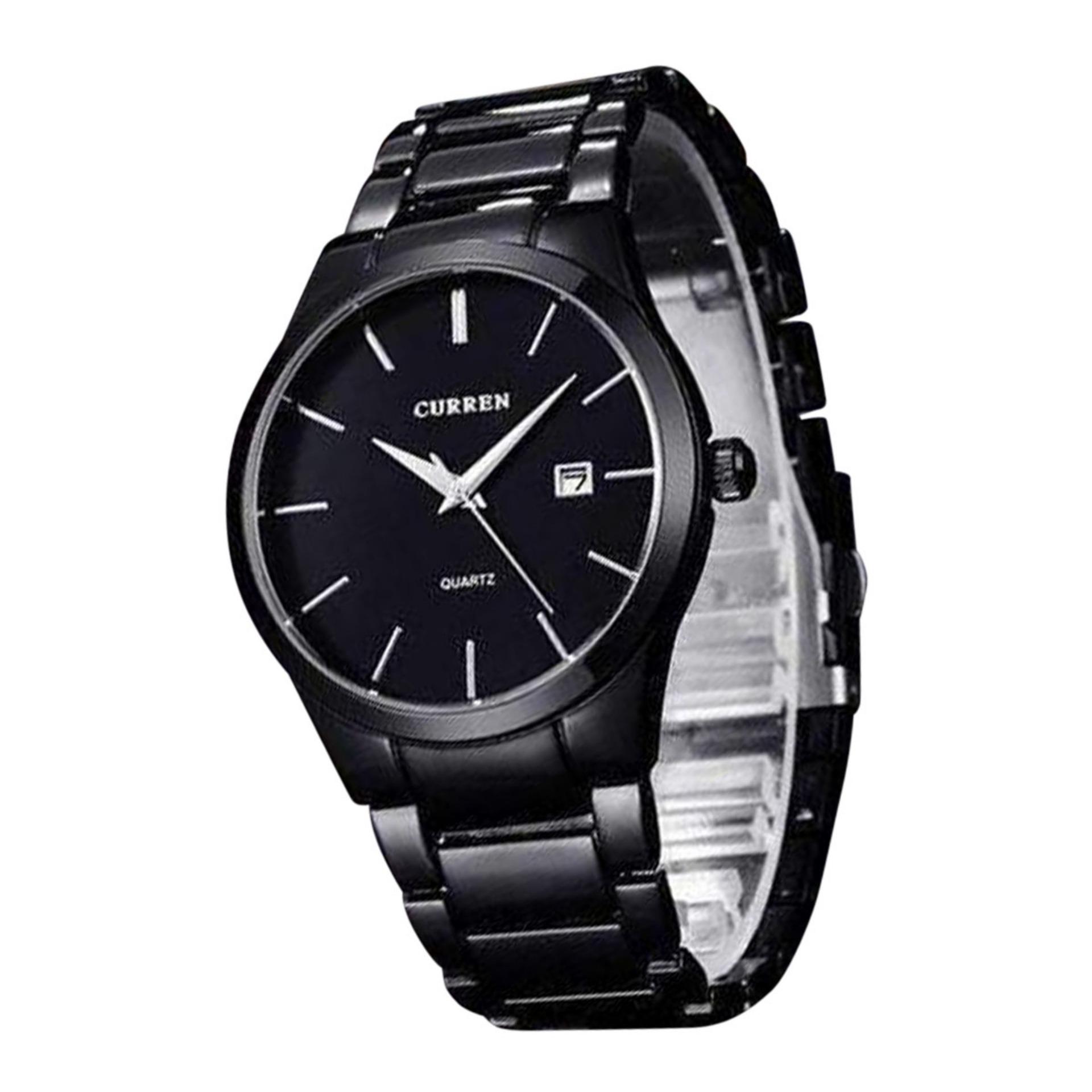 Men s Watches line Buy Gents Watches in Bangladesh 8106 Stainless Steel Analog Watches for Men Black