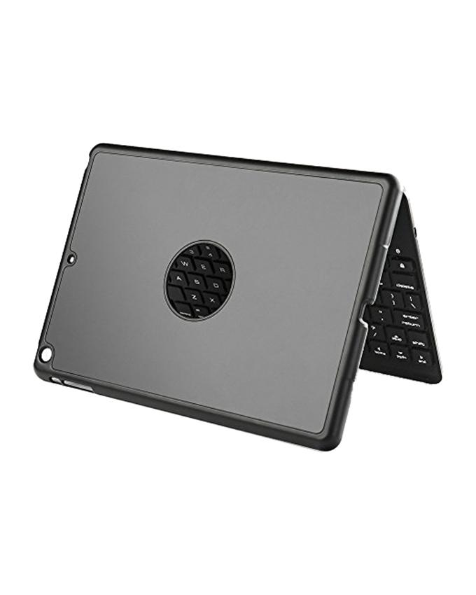 iEGrow F8S Slim Bluetooth Clam-shell Keyboard Case for iPad Air 2 - Black. 