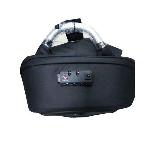 Water Resistant Anti Theft Hidden Zipper Backpack - Black and Grey. 