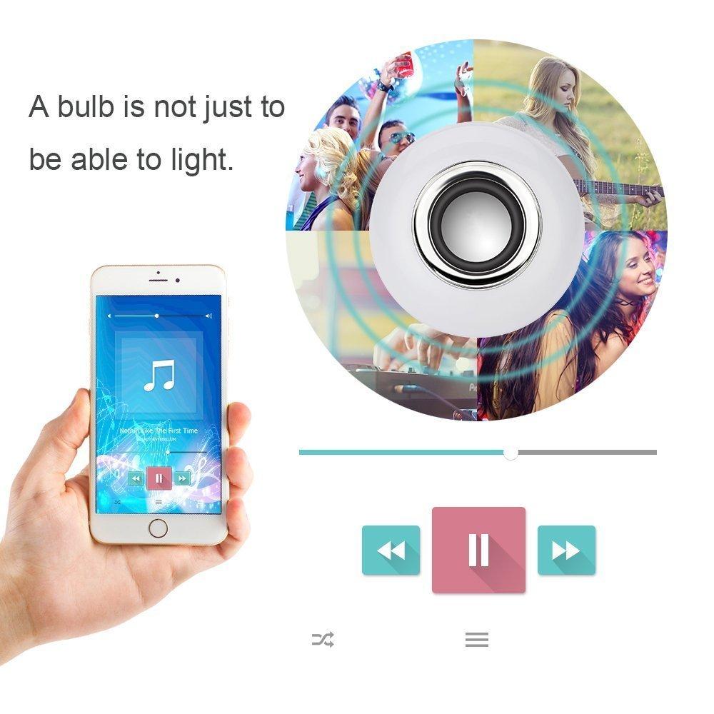 Bluetooth Speaker Bulb - Remote Control Colour Changing Bulb With Bluetooth Speaker - LED Music Bulb -  Price. 