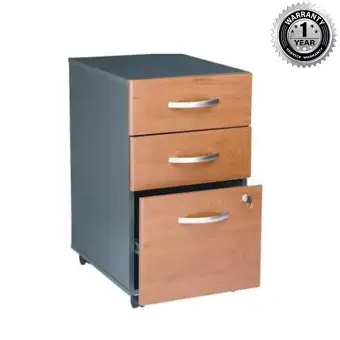 Mobile Drawer Unit Beech And Black Buy Online At Best Prices In