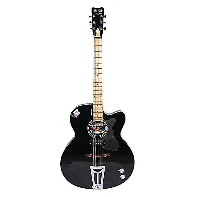 Givson Crown Acoustic Guitar - Black. 