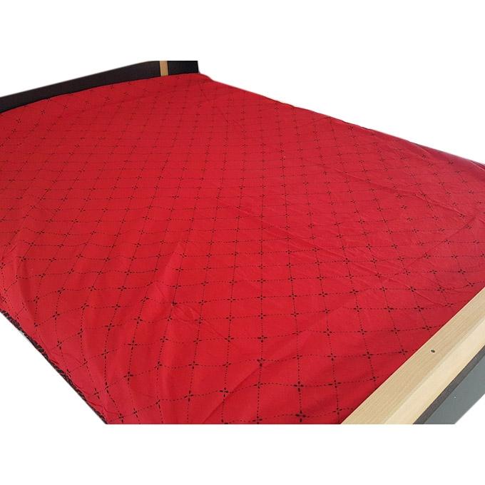 Cotton King Size Handmade Nakshi Katha in Red and Black - Enjoy Cozy Warmth and Style During Winter Nights. 