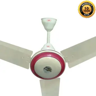 Media Smart Ceiling Fan 56 White And Pink