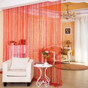 String Door Curtain Beads Window Panel Room Divider Crystal Tassel