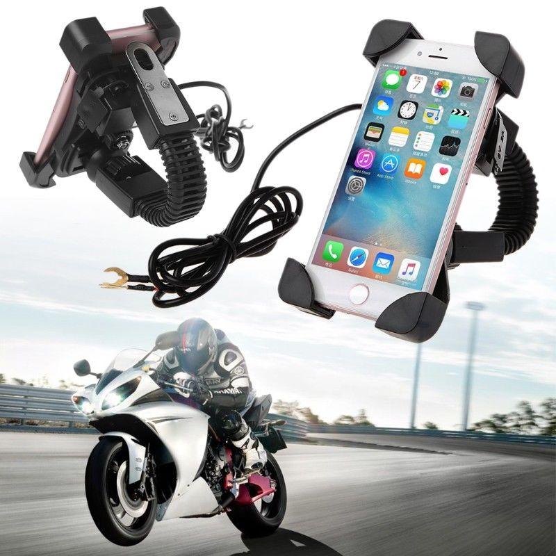 two wheeler mobile holder with charger