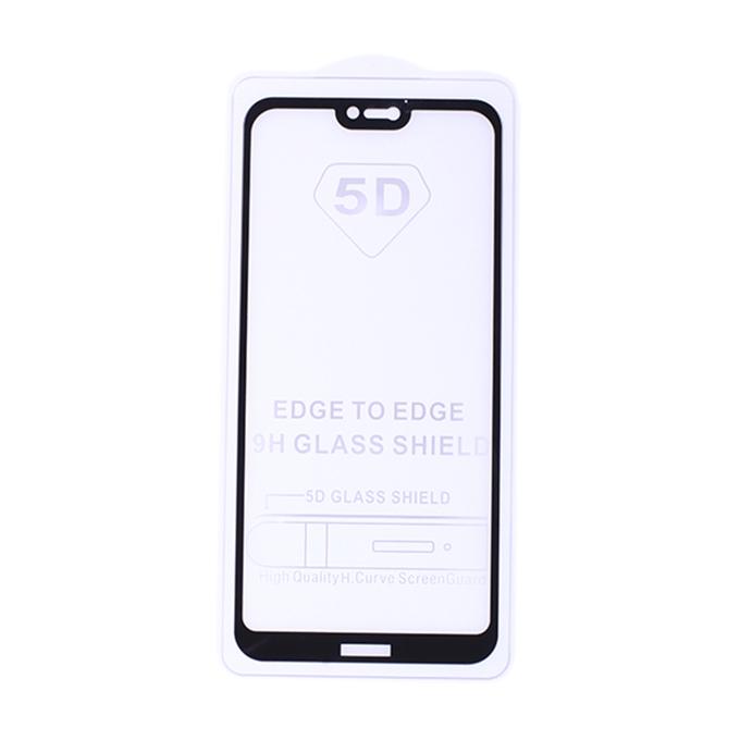 9H Glass 5D Curve Screen Guard for Huawei Nova 3e - Black. 