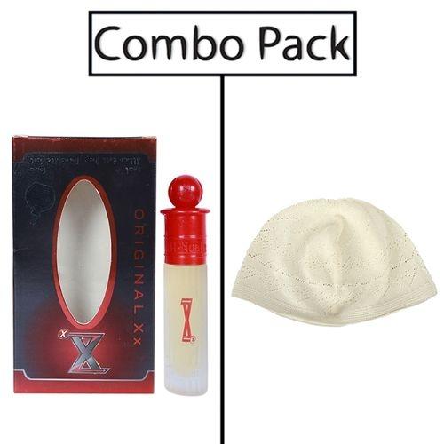 Combo of Men's White Tupi and Al-Nuaim Xx Attar