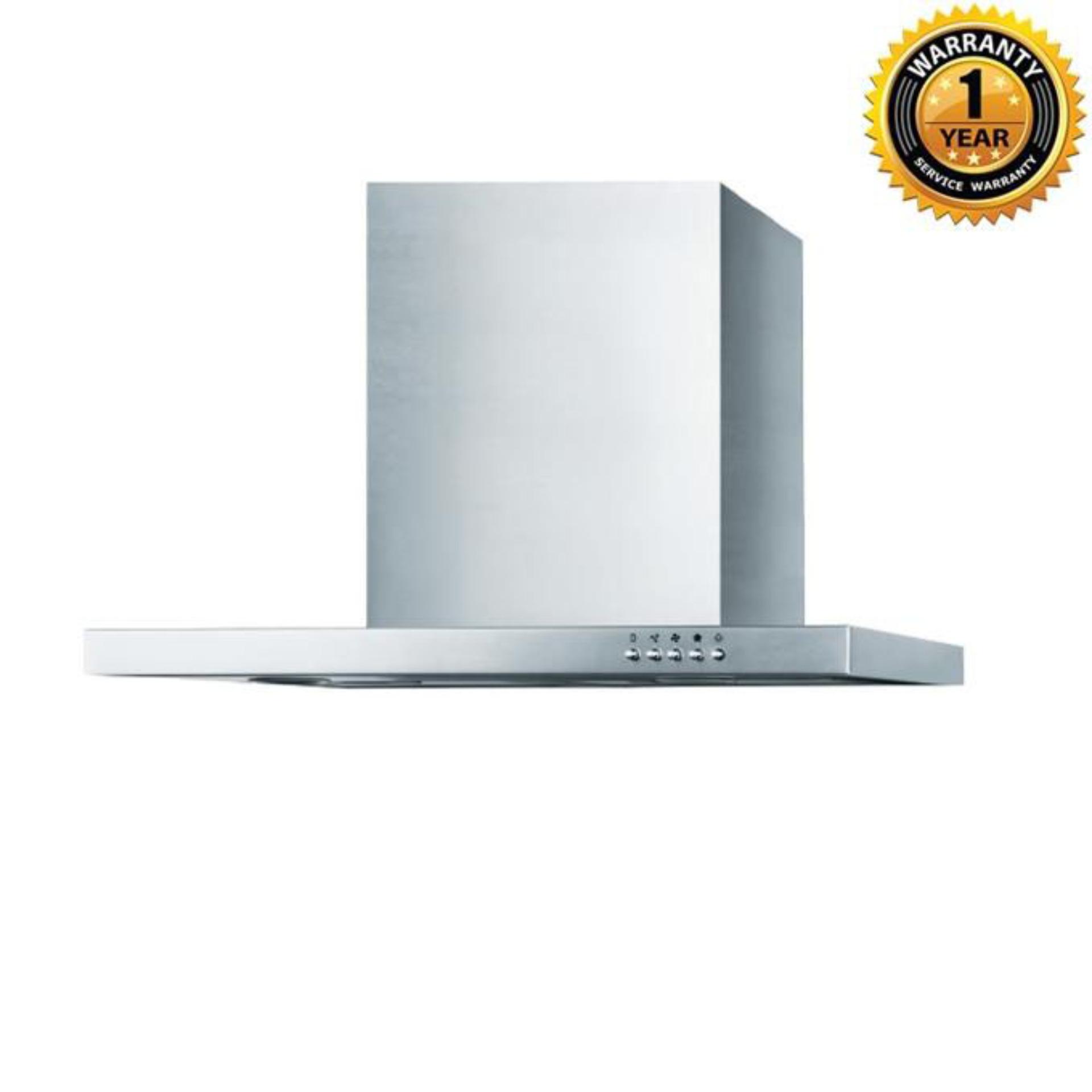Nebel Inox Wall Mounted Cooker Hood 90cm Silver