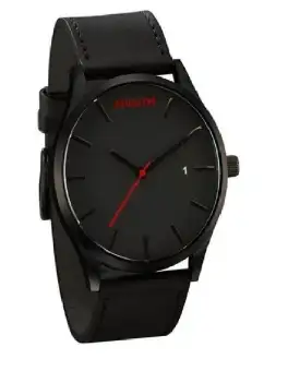black analog wrist watch