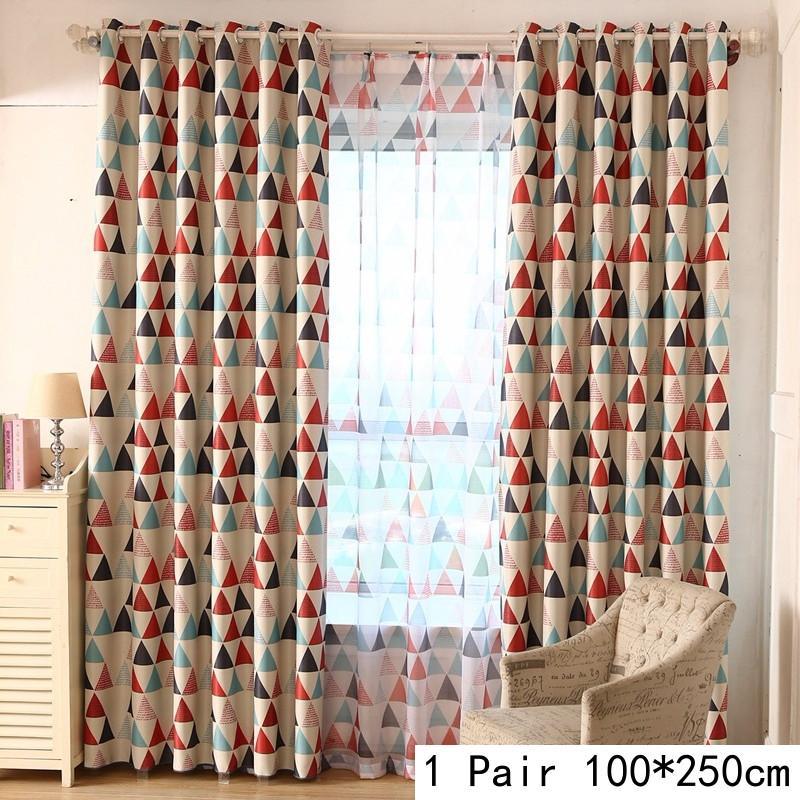2pcs 100*250cm Curtain Screens Triangle Venue Layout Bedroom Balcony Children's Room Cut Yarn