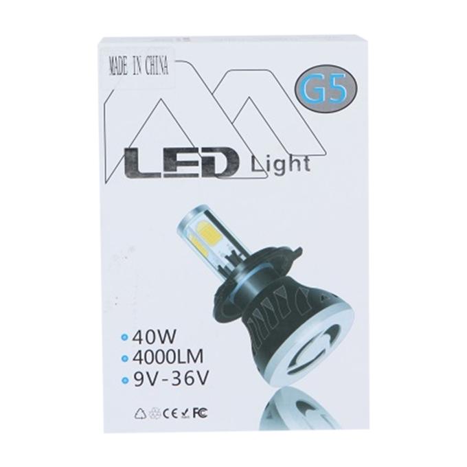 H4 G5 LED Headlight for Car - Black and Silver
