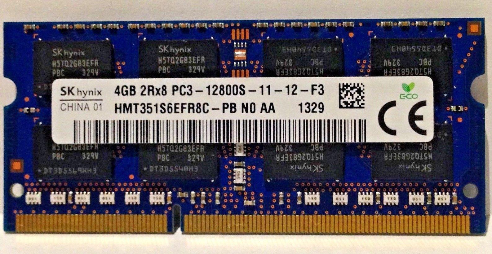 SK Hynix DDR3 Ram 4GB 2Rx8 PC3 1600MHz Laptop Memory