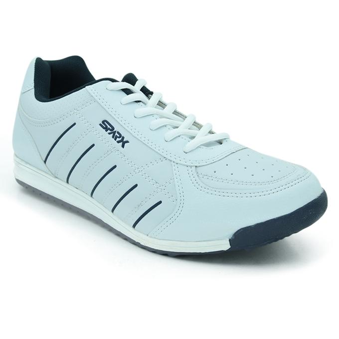 Sparx White Synthetic Sneakers for 
