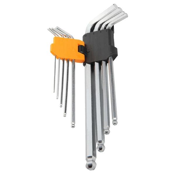 TOLSEN 9Pcs Extra Long Arm Allen Hex Ball L Key Set Hexagon Wrenches Metric 20054 - Kings Trading. 