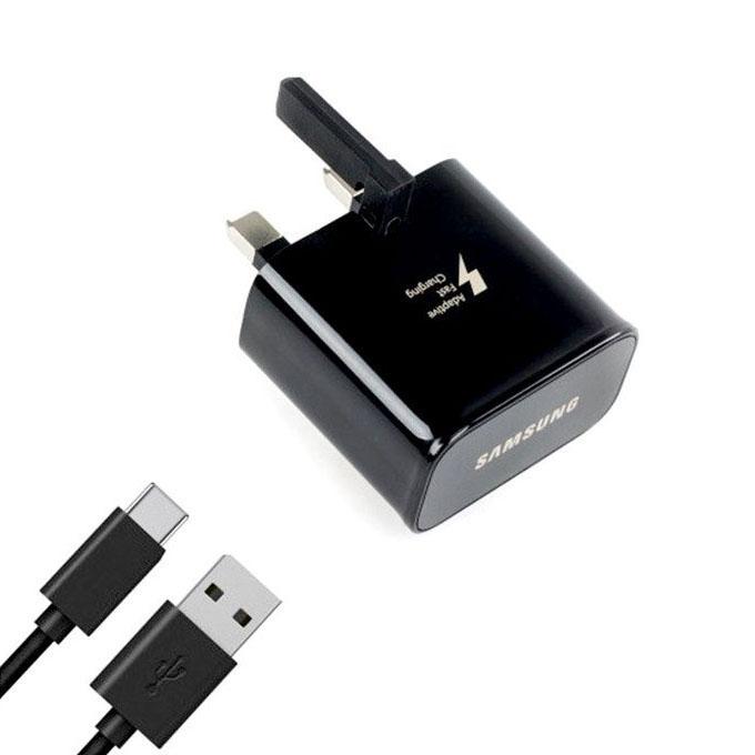 Fast Charger With Type-C Cable For Galaxy S8 Plus - Black: Buy Online at  Best Prices in Bangladesh 