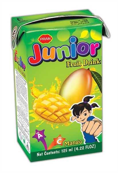 Pran Junior Mango Fruit Drink - 125ml. 